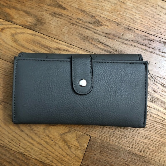Grey, 2-section Wallet - Picture 2 of 4
